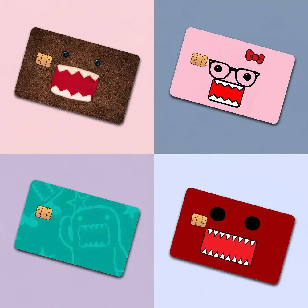 Funny D-Domo Kun Waterproof Skin Sticker Bank Bus Metro Access Card Protective Film Card Sticker Girl Gift