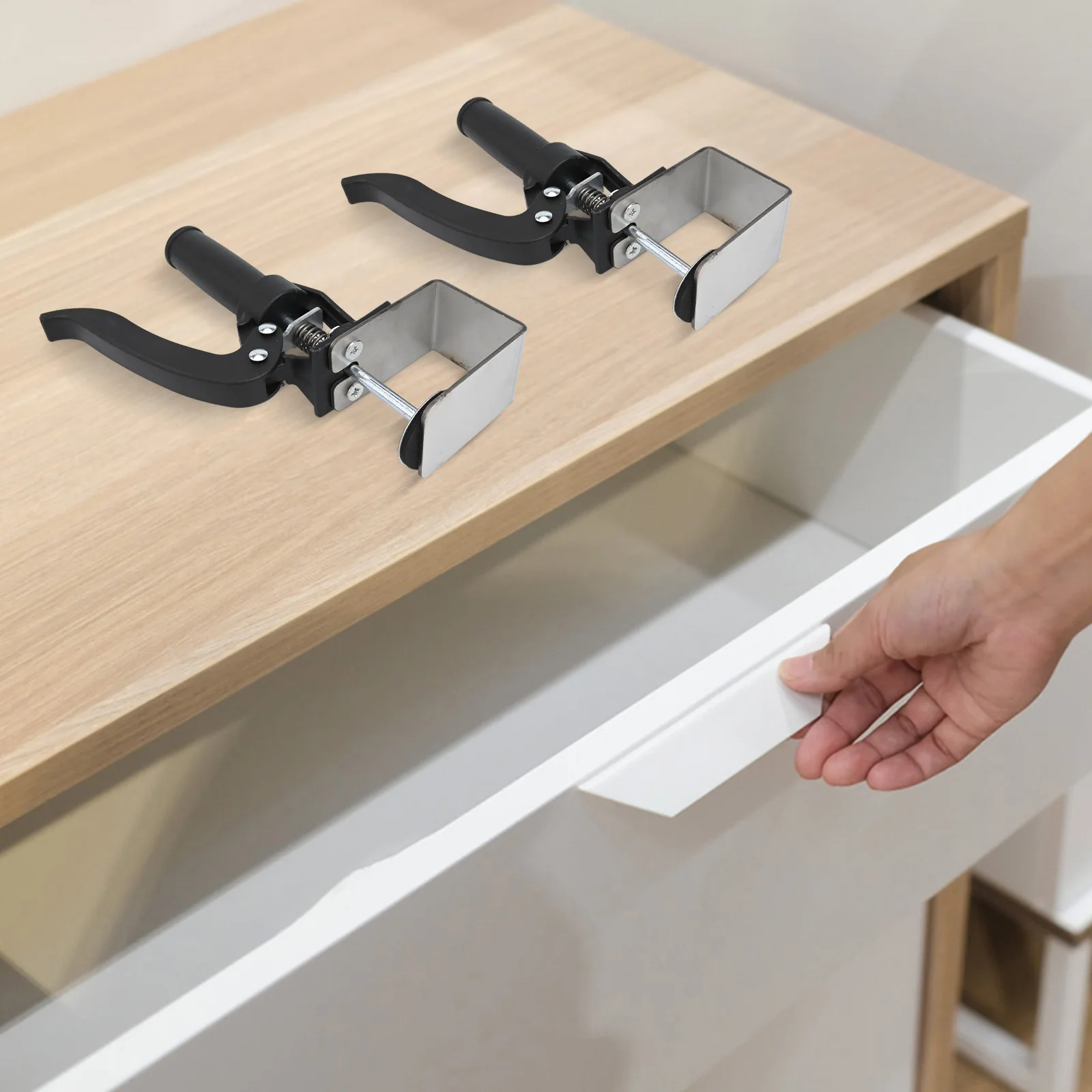 

Furniture Assembly Drawer Clamp Drawer Panel Installation Tool Woodwork As Shown In The Picture Stable Clamping Force