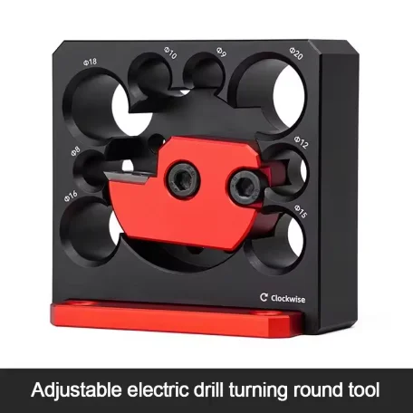 8 Holes Electric Drill Milling Solid Wood Round Rod Tool Dowel Maker Jig Wooden Cylindrical Manufacturing Lathe Woodworking Tool