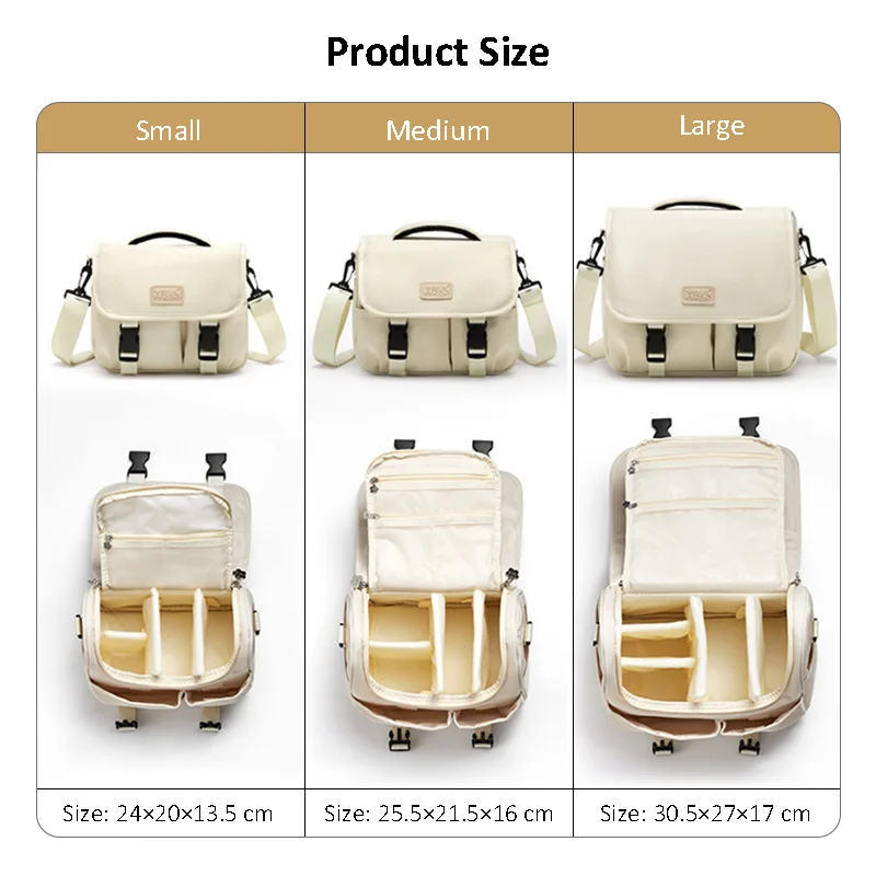 Women Shoulder DSLR Camera Bag Micro Single Photography Bag Camera Storage Bag for Canon Fujifilm Sony