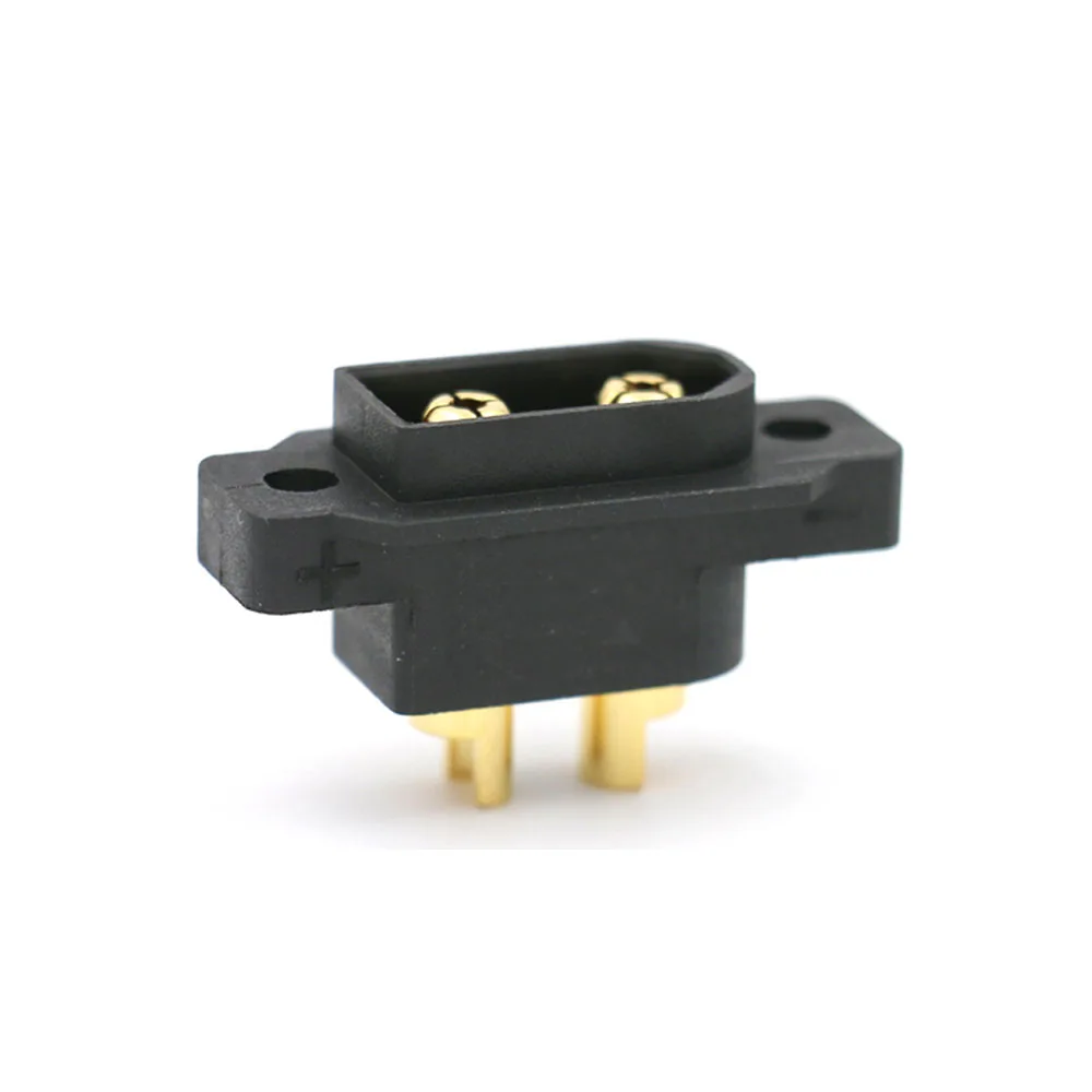 XT60EW-M Gold Plated Fixed 3.5mm Screw Hole Connector Wtaerproof XT60E Male Plug Connector for RC Drone Aircraft FPV Racing