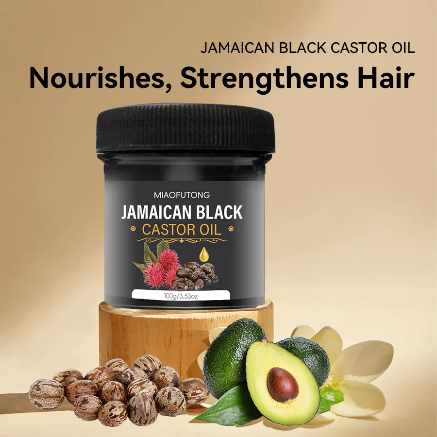 Jamaican Black Castor Oil Hair Care Essence Dry Hair Repair Boost Oil Nourishing Formula Black Castor Hair Oil Conditioner 100g