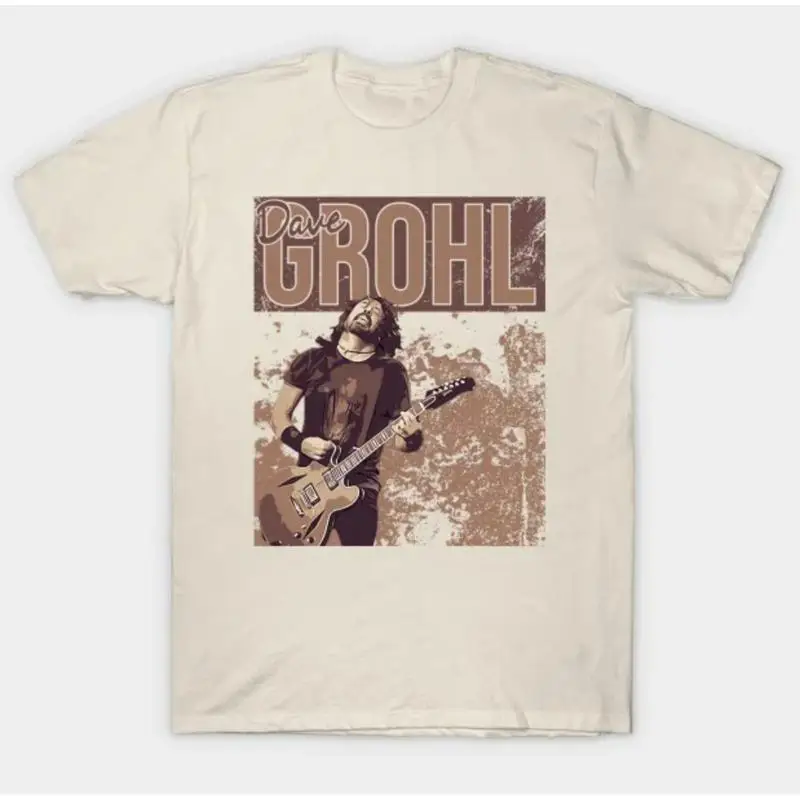 تي شيرت كلاسيكي Dave Grohl بني بجميع المقاسات