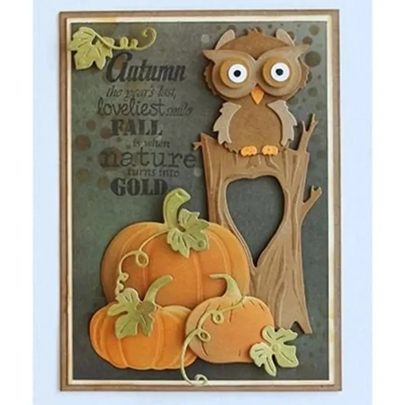 Halloween Pumpkin Box Metal Cutting Dies Scrapbook Embossing Folder for Paper Craft DIY Handmade