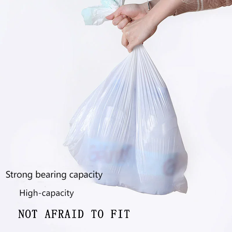 Boxed drawstring garbage bag Household automatic closing thickened large rope cleaning garbage bag