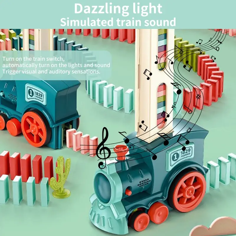 Train Dom37Pose existent, Analyste de décennie s de Briques de Voiture Électrique, Jeux Créatifs, Intelligence, Jouets DIY, Cadeau d'Anniversaire pour Enfants