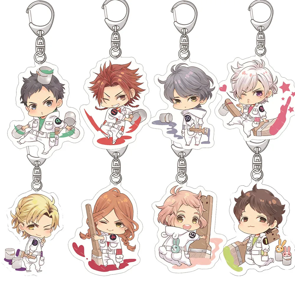 Anime Brothers Conflict Acrylic Keyring Figure Model Cartoon Keychain Cosplay Backpack Pendant Key chain Accessories Fans Gift