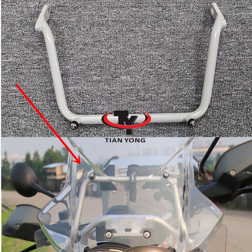 Windabweiser-Montagestütze für BMW R 1200 GS R1200GS 2005–2012 R1200 Adventure ADV Motorrad-Windschutzscheibenhalterung Windschutzscheibe
