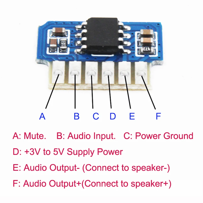 2V~5V Supply Voltage 3W 8002 Mini Audio Player Power Amplifier Micro Mono Amplifiers Module PCB Board