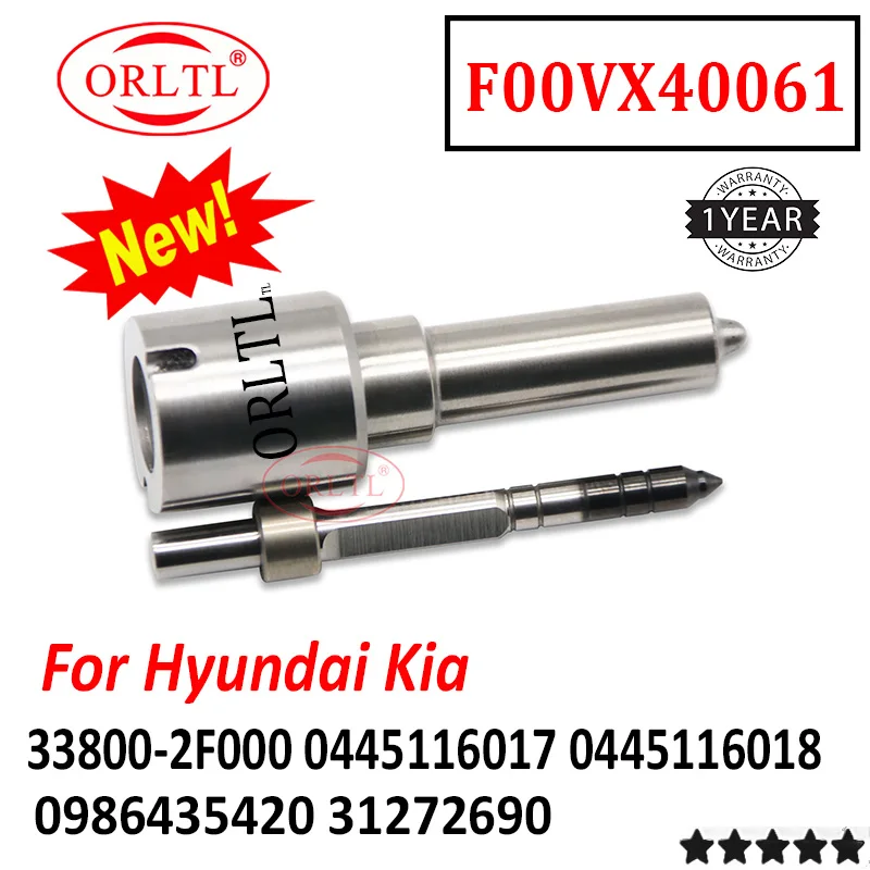 0445116017 0445116018 F00VX40061 NEW Common Rail Piezo Nozzle For Hyundai Kia 338002F000 0986435420 31272690 0 445 1160 17