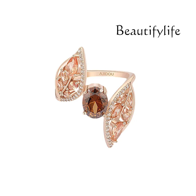 Holiday Gifts Fashion Rings Elegant Open Rings Accessories Premium Light Luxury Exquisite