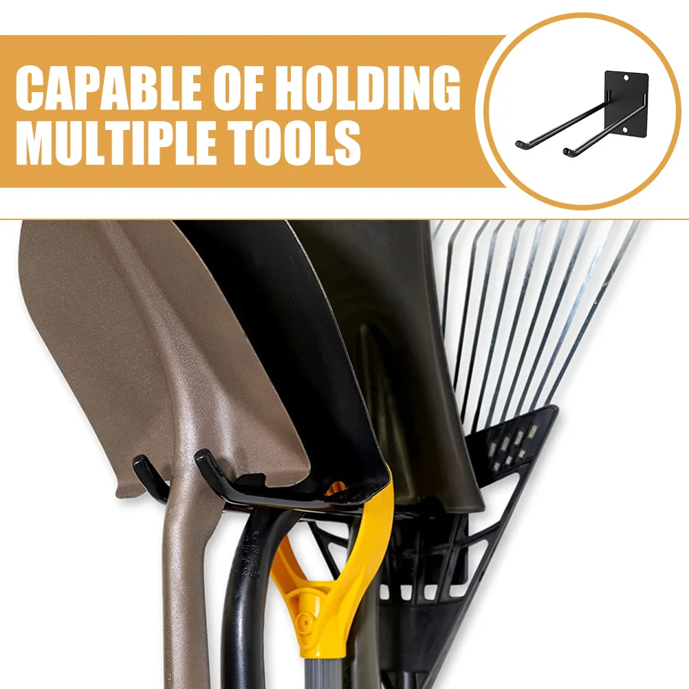 

Wall Mounted Garden Tool Storage Rack Iron Organizer Broom Mop Holder Space Saving Indoor Outdoor Cleaning Supplies Organizer