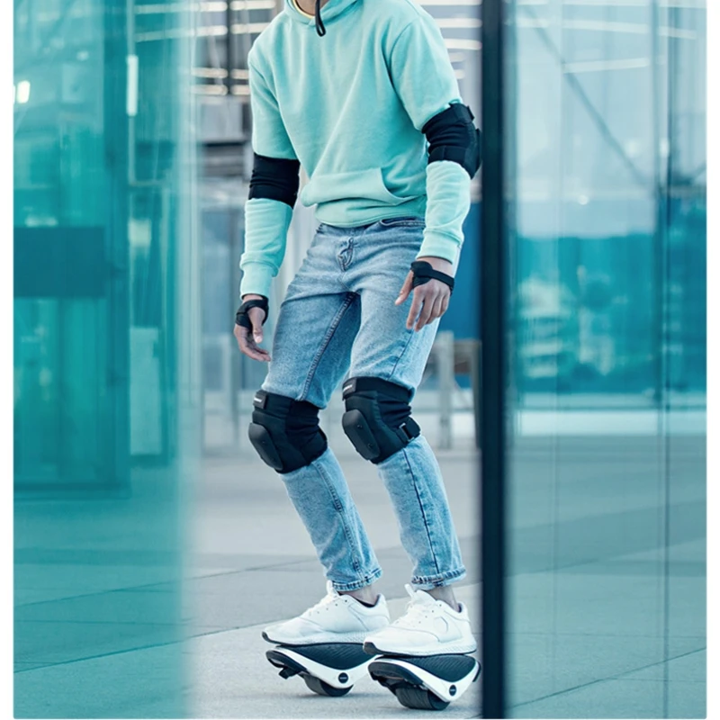 Segway ninebot adulto joelheiras almofadas cotovelo guardas de pulso conjunto engrenagem proteção para scooter elétrico equilíbrio