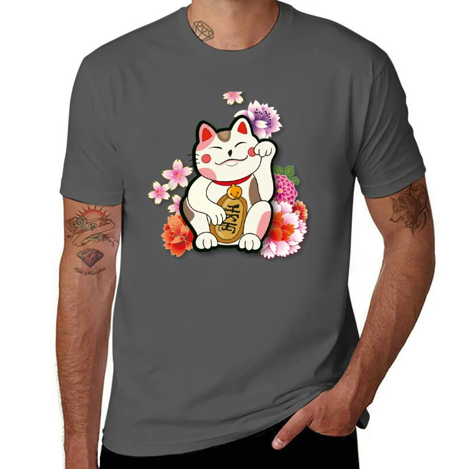 

Maneki Neko T-Shirt cotton tshirt 100% cotton t shirt pack T-Shirt