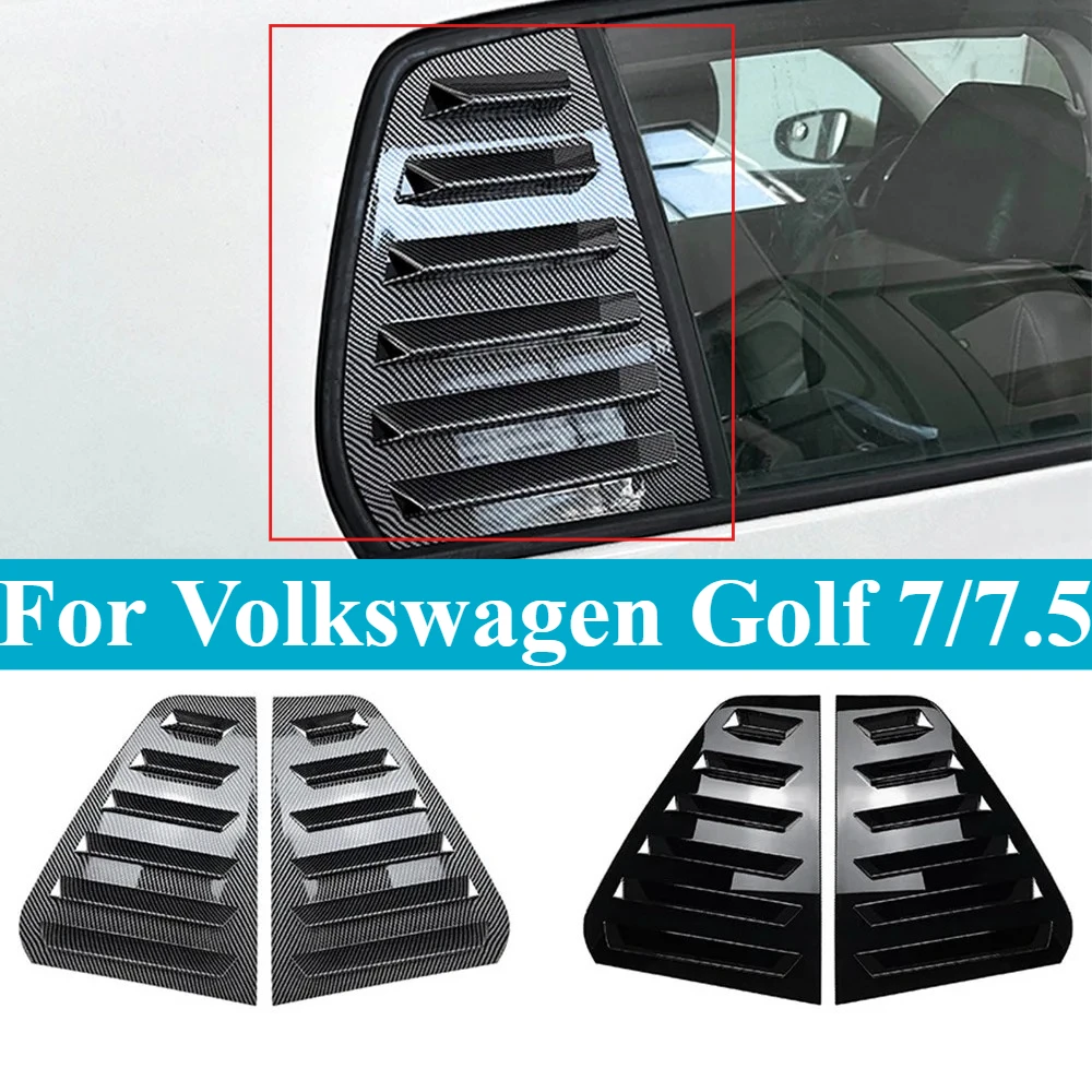 

For Volkswagen Golf 7/7.5 Rear Quarter Window Louver with Mustang-Style Deco - Elevate Your Ride's Aesthetics & Custom Flair