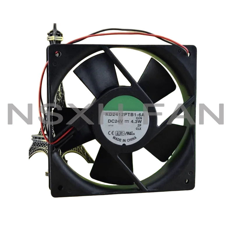 Ventilador de refrigeração para KD2412PTB1-6A.GN, DC24V, 12cm, Novo