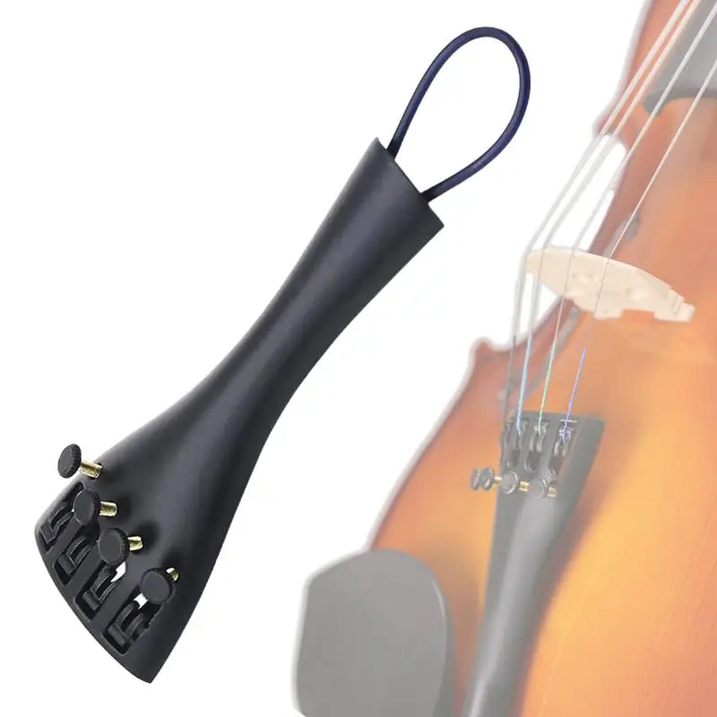 

Metal Tailpiece For Violin Aluminum Alloy Black Violin Accessories Musical Instrument Supplies User Friendly Violin Tailpiece