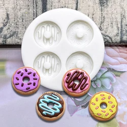 Doughnut Silicone Sugarcraft Mold Resin Tools Cupcake Baking Mould Fondant Cake Decorating Tools