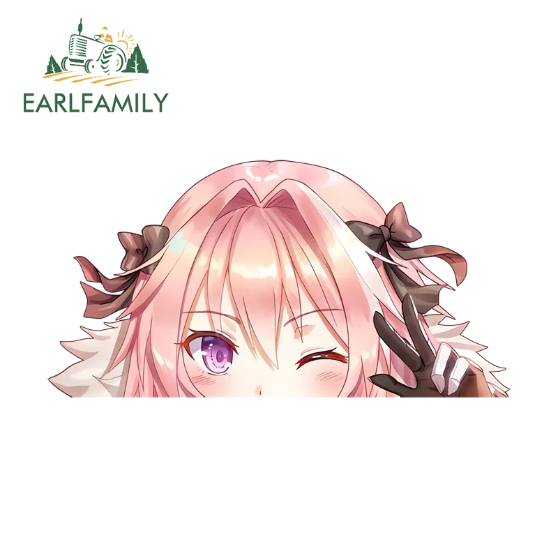 EARLFAMILY Peekr Astolfo Succubus Car Sticker Artistic DIY Design Decals Occlusion Scratch Sunscreen Vinyl JDM Vinyl Car Sticker