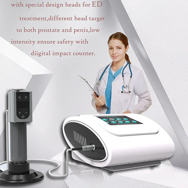 Machine de thérapie par ondes de choc avec 7 têtes, masseur musculaire, traitement ED, outil de physiothérapie par ondes de choc balistiques en latex, instituts oto