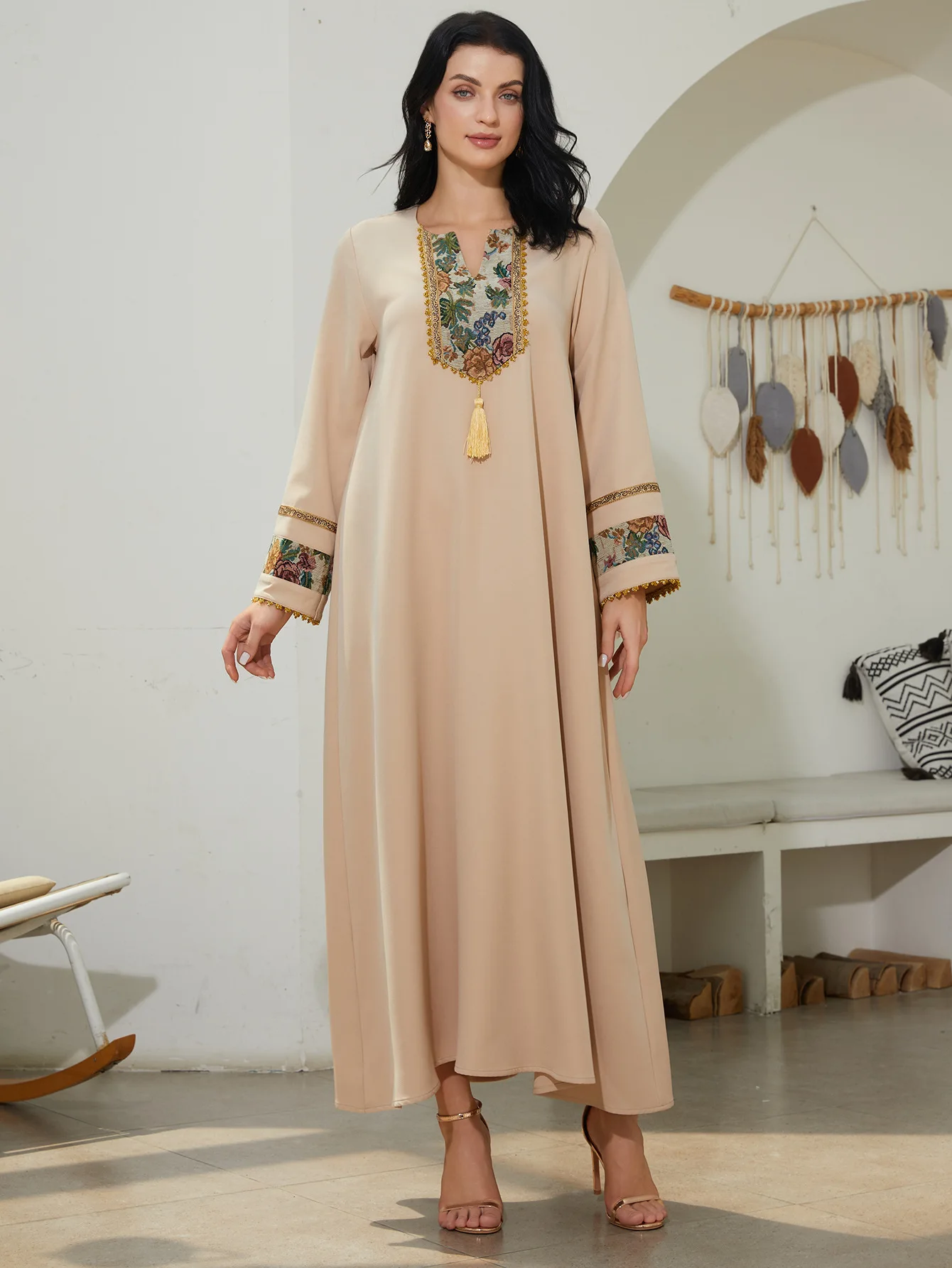 Eid Dubai Dress Women  Abaya Muslim Ramadan Jalabiya Embroidery Party Long Dresses Robe Morocco Kaftan Vestidos Largos 2025