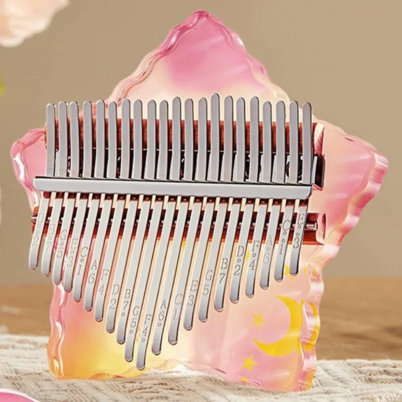 نجمة خماسية كاليمبا للأطفال المبتدئين كاليمباس المهنية 21 مفتاح المحمولة الإبهام البيانو أدوات لوحة المفاتيح المحمولة #1