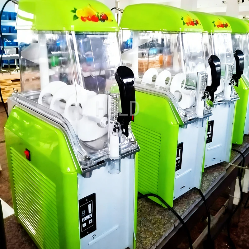 Double Can Frozen Beverage Machine for Strawberry And Blueberry Smoothie Juice Slurry Maker Commercial Beverage Equipment