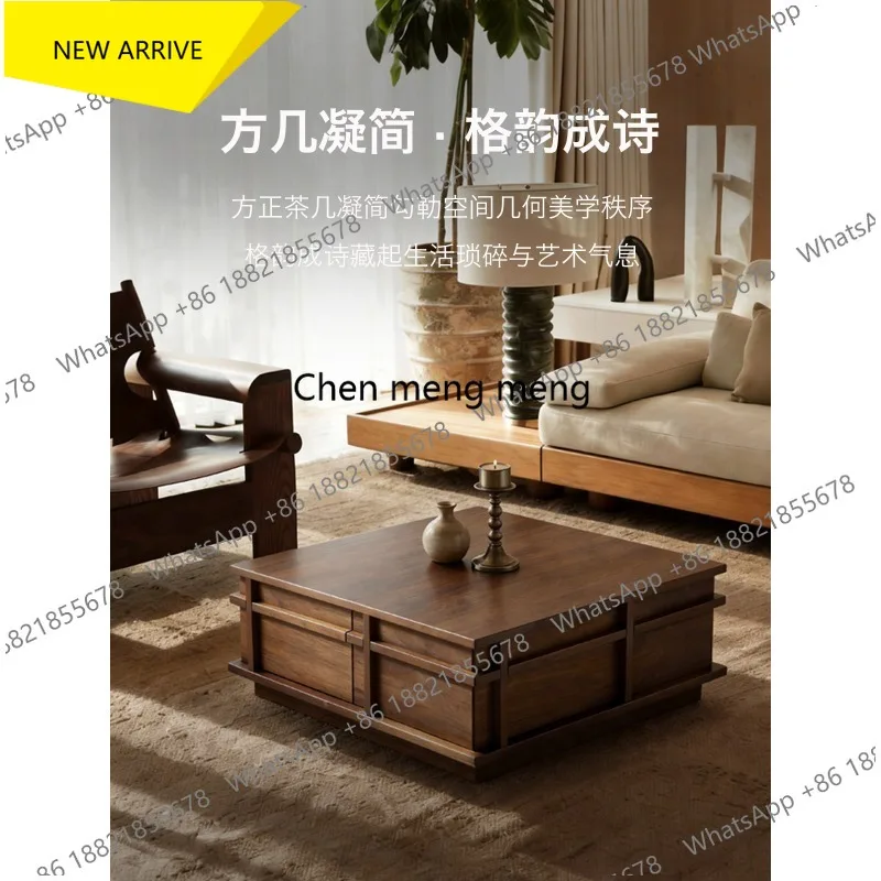 

M178 Black Walnut Sofa Corner Table Art Designer Pre-used Coffee Table Designer New Coffee Table