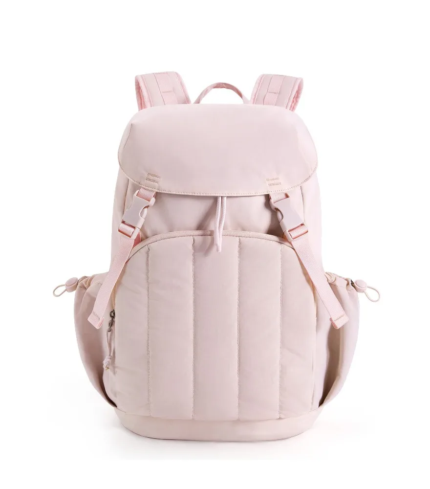 

Backpack Large Capacity Solid Color Student School Bag Women's Street Versatile Computer Bag Backpack Men's Functional Wind