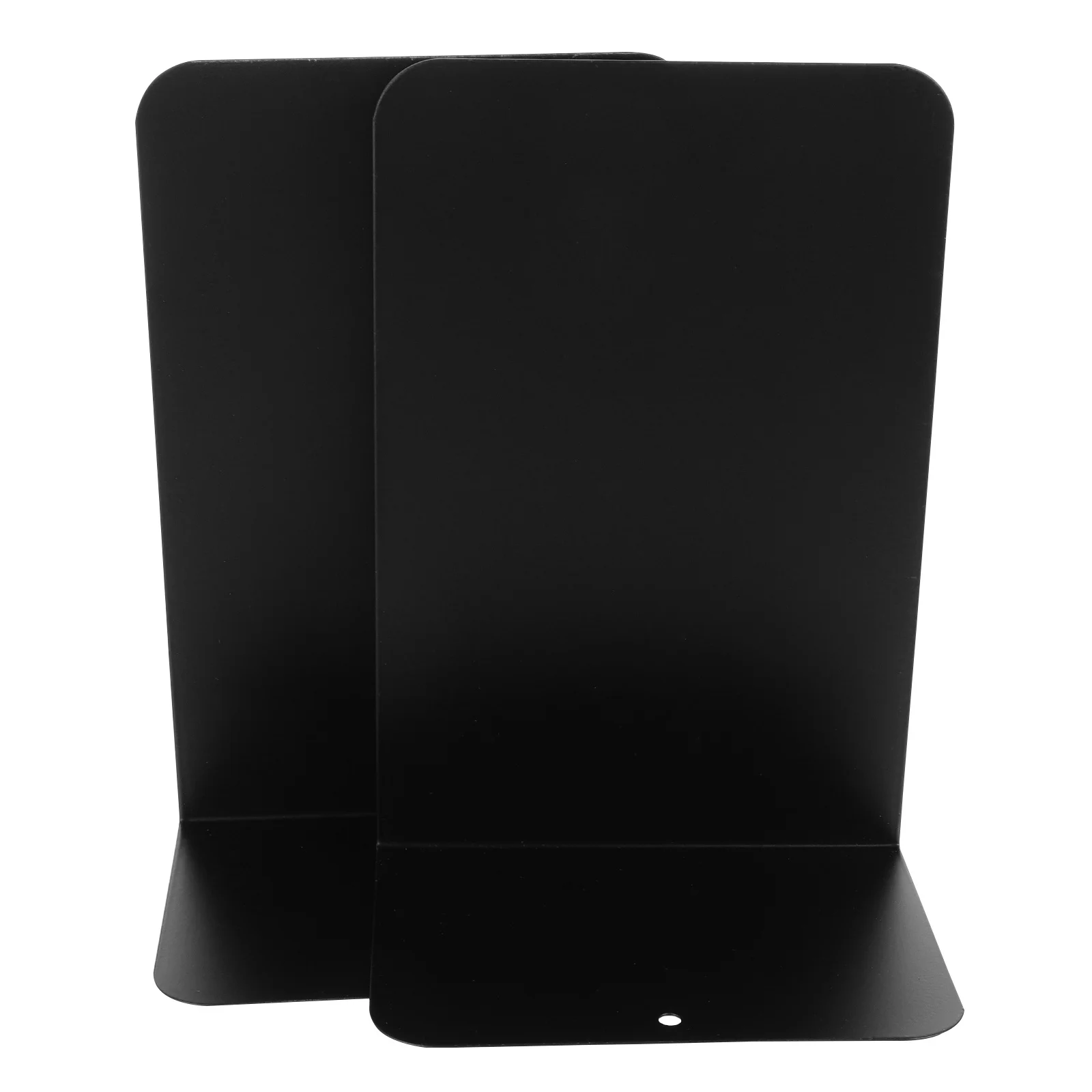 

2Pcs Metal Book Ends Simple Design Desktop Bookends for Home Office Organization Files Magazines Holder Shelf Decor