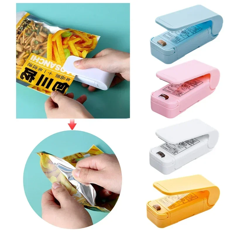 Plastic Bag Sealer Storage Bags Sealing Machine Portable Packing Close Keeping Fresh Seal Food Mini Kitchen Tools Kichen Item