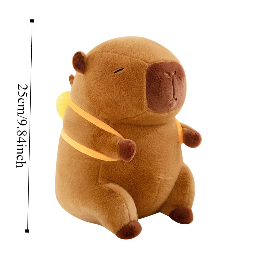 Funny Wealth Tree Capybara Plush Doll Stuffed PP Cotton Simulation Capybara Toy Soft Animal Stuffed Capybara Doll Christmas