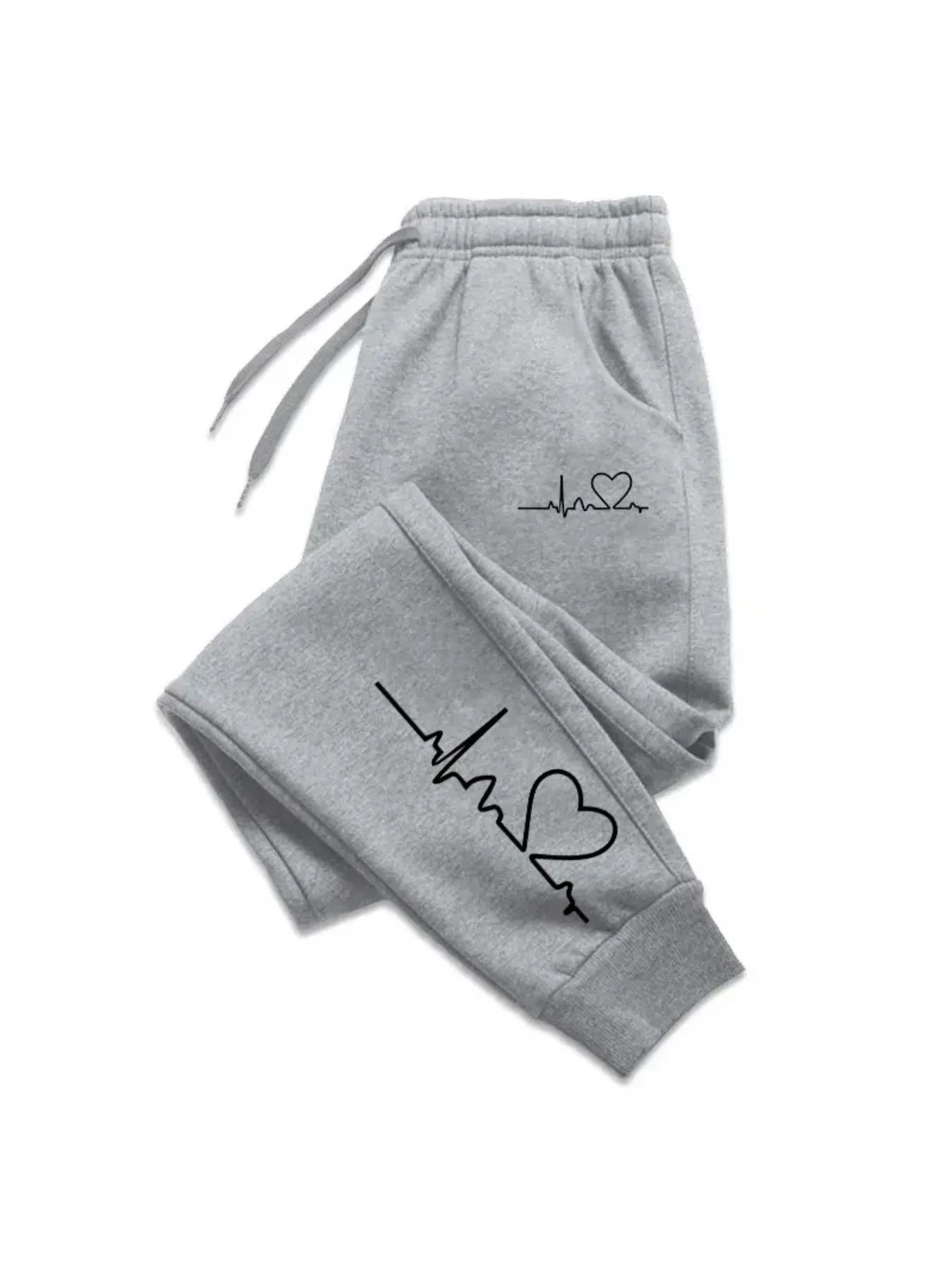 سراويل نسائية سراويل غير رسمية سراويل يومية سراويل لياقة بدنية مطبوعة على شكل قلب سراويل رياضية للركض في الشارع #2