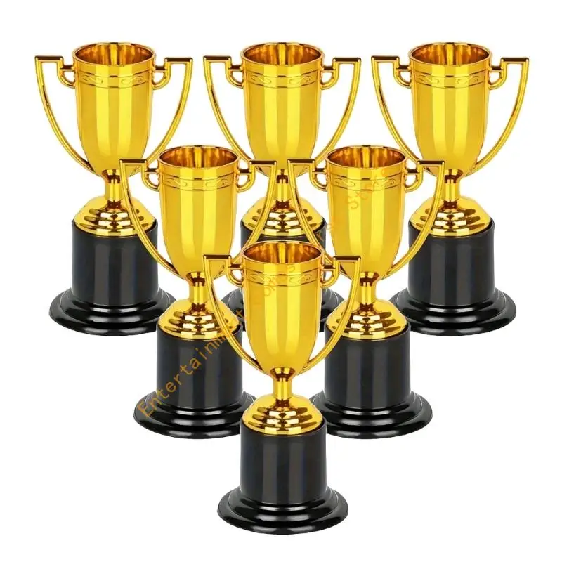 

6Pcs Soccer Medals Prize Cup for Sports Competitions and Party Celebrations 55KD