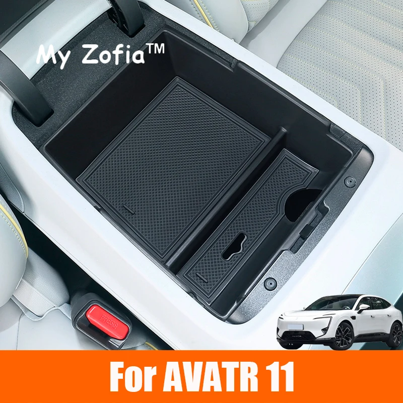 

For Changan AVATR 11 2023 2024 2025 AVATAR 11 Car Central Console Storage Box Central Control Lower Storage Box Accessories