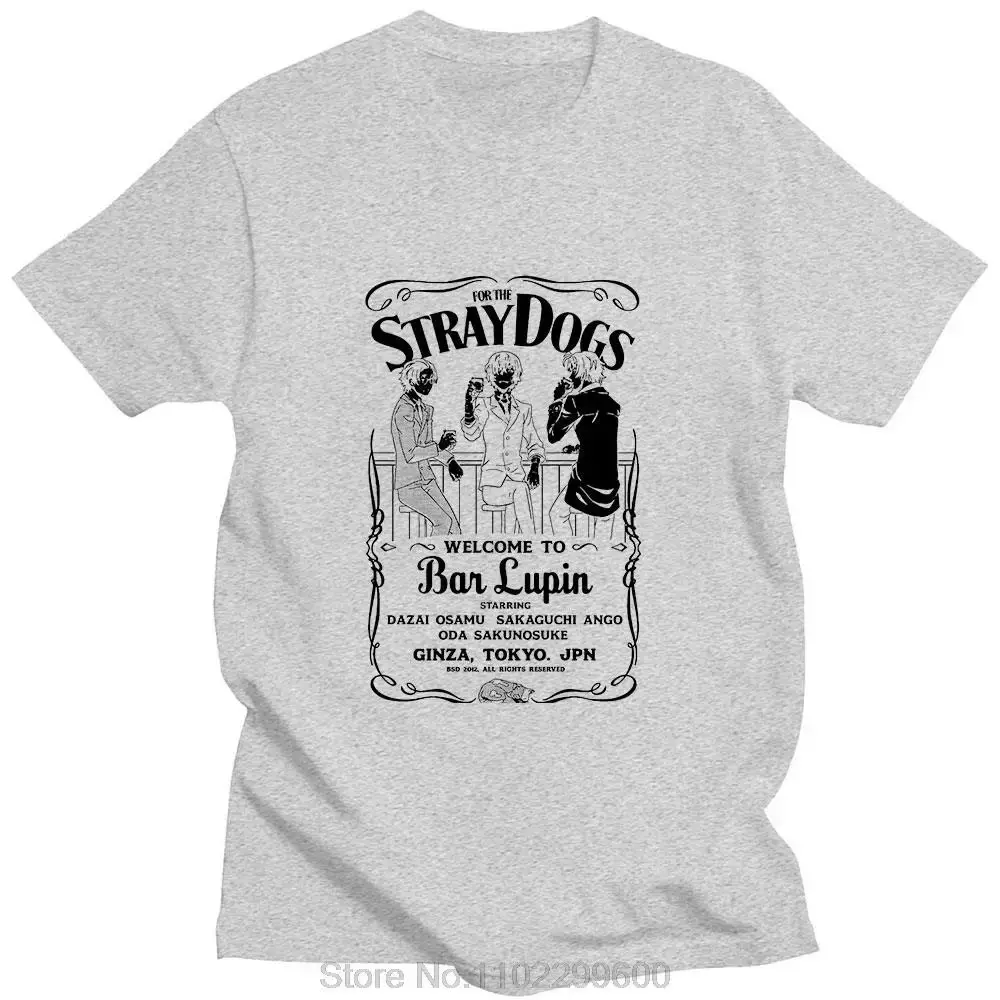 Bungou Stray Dogs Japanese Anime Tshirt Dazai Osamu Classic Friends Party T Shirt Summer Cotton Casual T-Shirt Streetwears