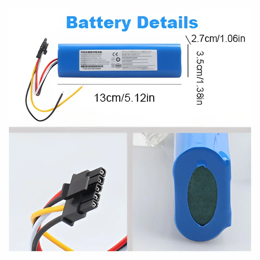 ل CECOTEC CONGA 3090 14.4 V 12800 mAh 3091 3092 2090 1690 1890 جهاز آلي لتنظيف الأتربة بطارية حزمة استبدال الملحقات