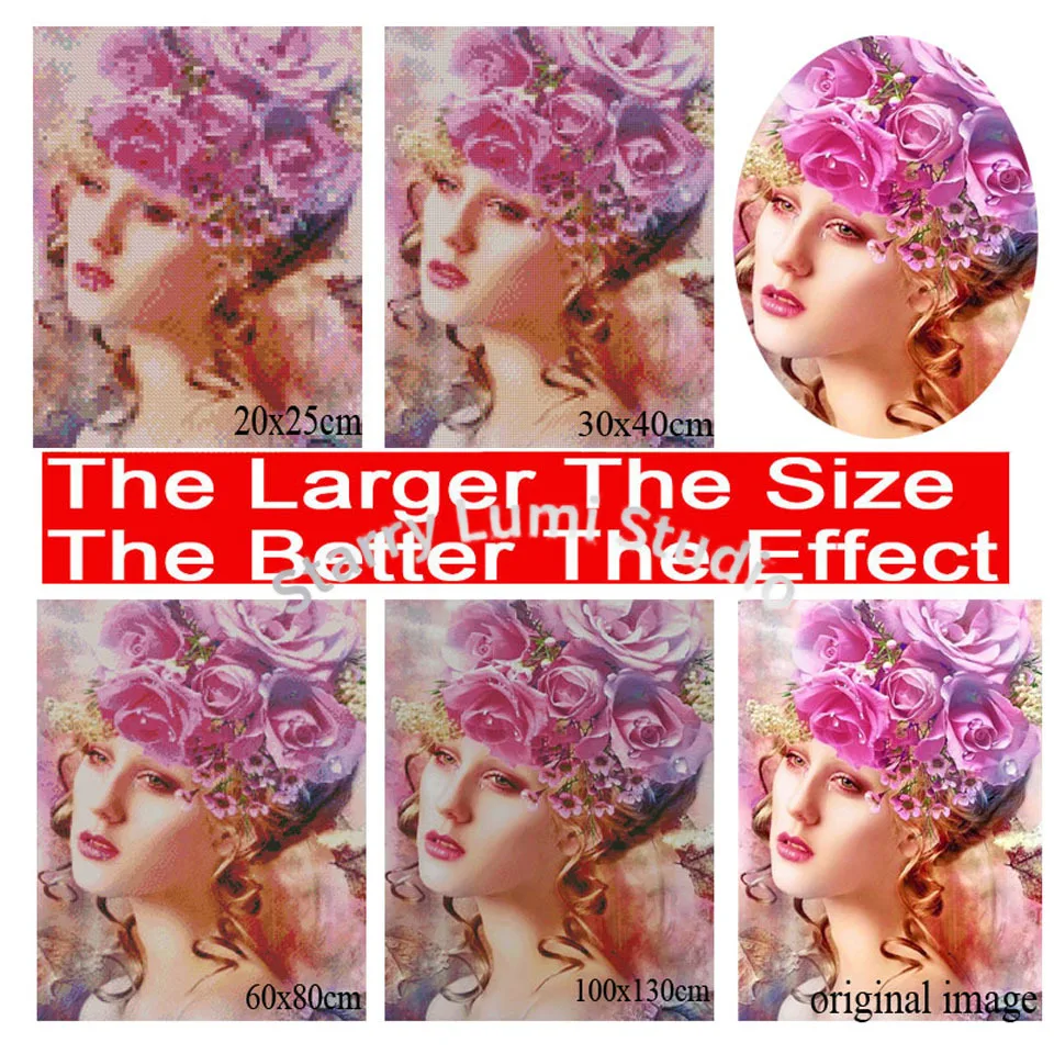 DIY 5D Diamond Painting Constellation Embroidery Cartoon Portrait  Woman Full Square Round Drill Mosaic Leo Aries Wall Decor view 6