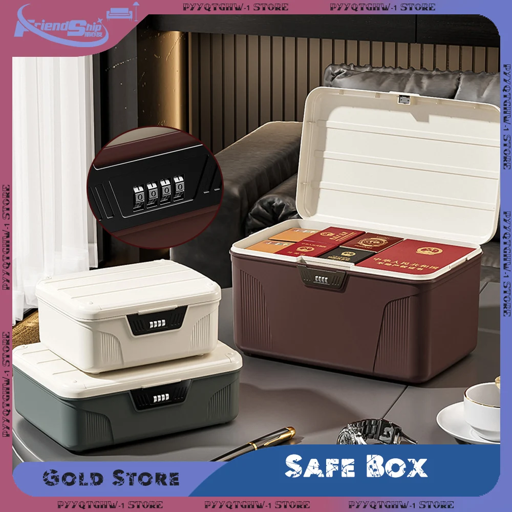 

Мини-замок с паролем, сейф для паспорта, медицины, портативный органайзер, чехол для домашних наличных, ювелирных изделий, конфиденциальности, безопасный ящик для хранения