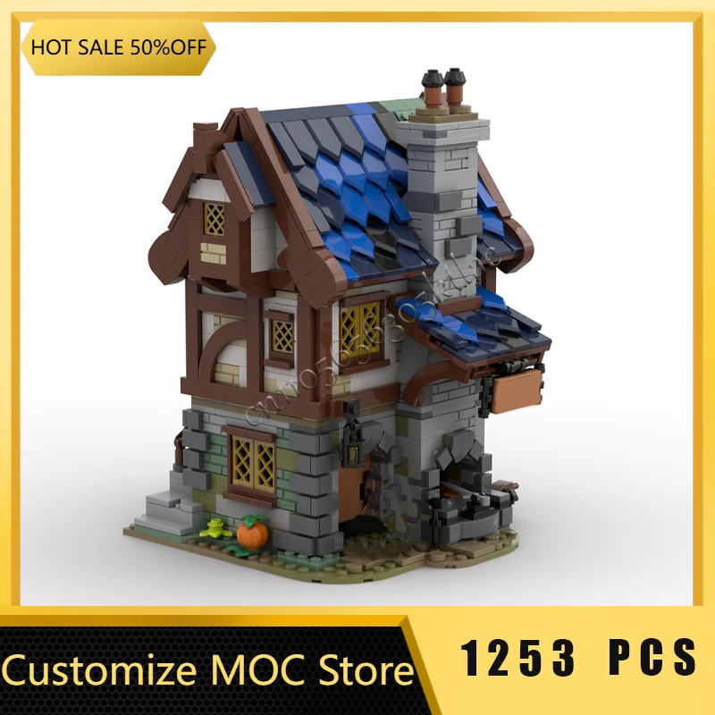 

1253 Parts MOC Blacksmith scaled down Modular Model Building Blocks DIY Sets Education Assembly Bricks Toys Kids Birthday Gifts