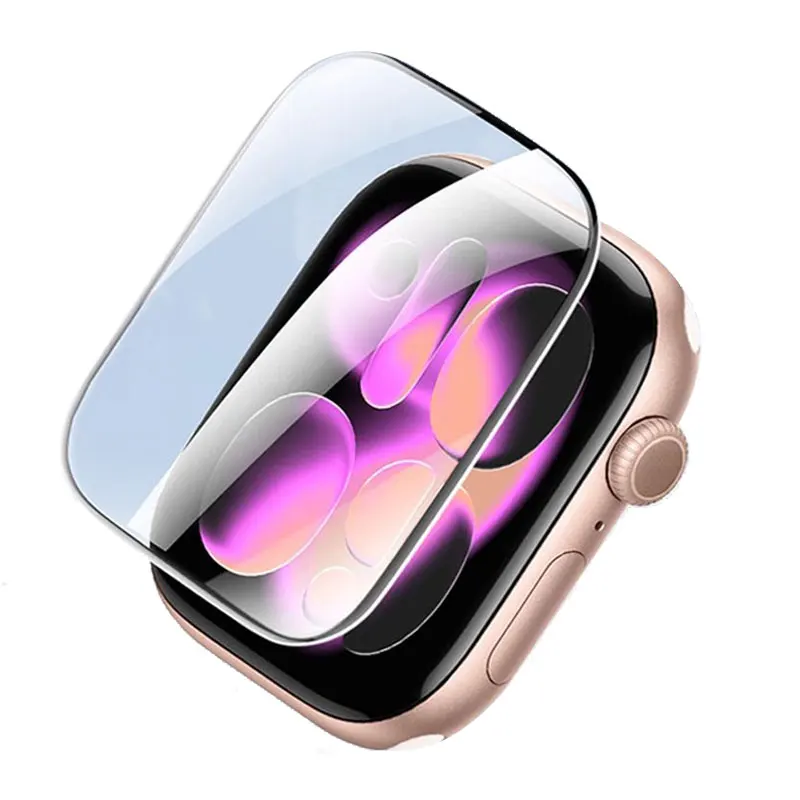 Protector Film For Apple Watch 44-45mm 40mm 41mm 46-42-38mm Curved Screen Protectors iwatch series 11 10 8 7 SE 9 Ultra 2-3 49MM