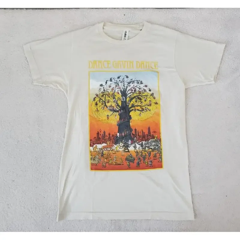 Dance Gavin Tree Artwork Band T Shirt Small Beige Tultex 202