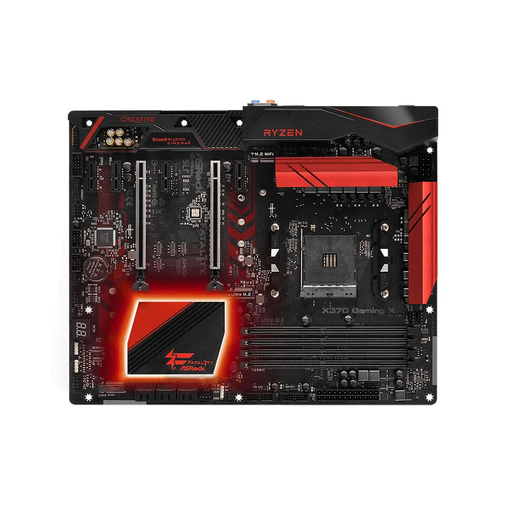 Imagem -05 - Placa-mãe Gaming x Soquete Amd X370 Am4 Suporta Ryzen 5800x3d Ryzen 5950x Ryzen 5600x Cpu x Ddr4 64gb Asrock-x370