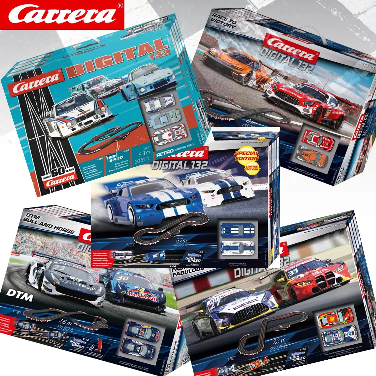 Circuit Voiture Slot Carrera 1/32 Mercedes C-Klasse DTM N°3 - Avec Phares