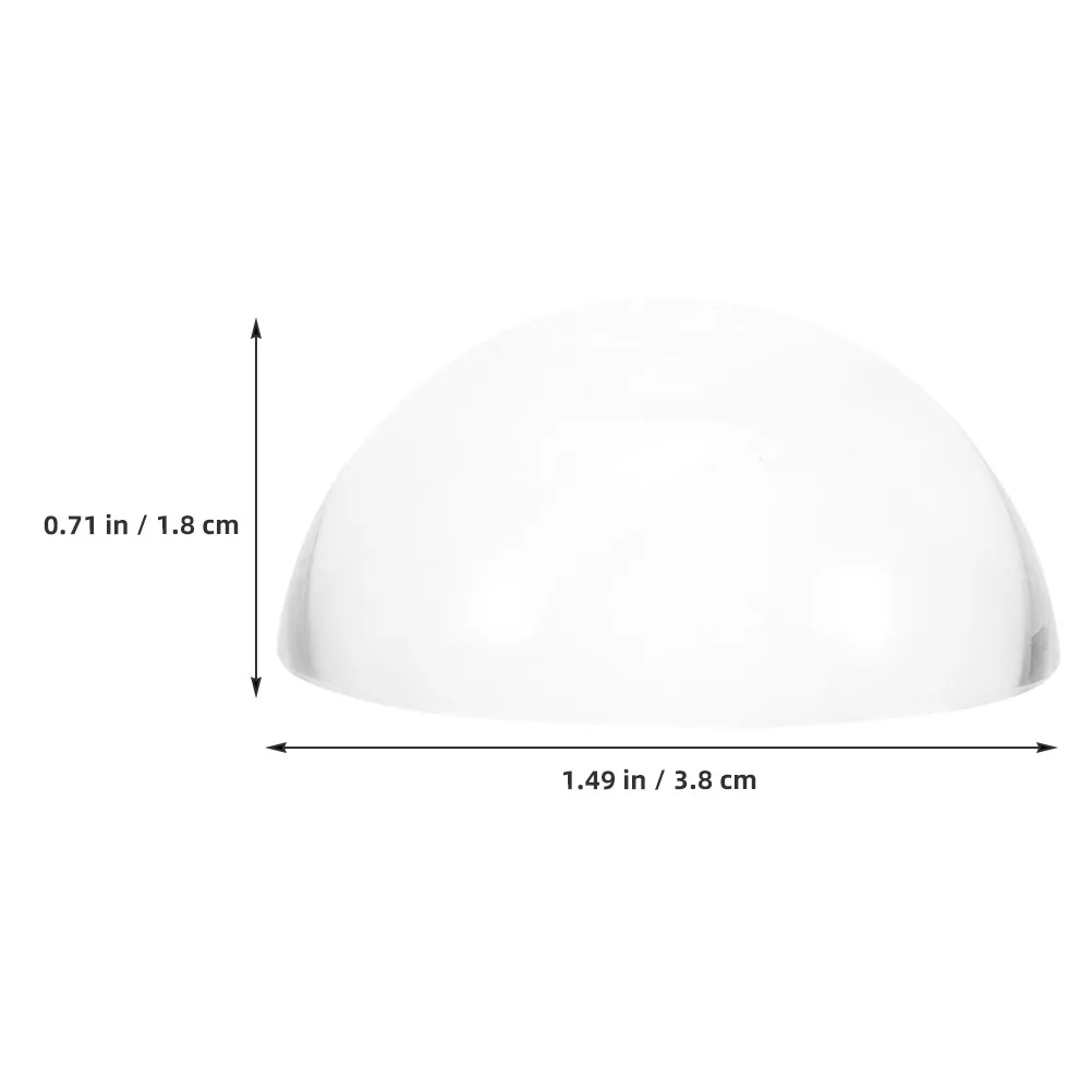 2Pcs Glass Paperweight Dome Shape Smooth Surface Calligraphy Practice Tool Clear Paper Weight for Chinese Calligraphy Tailor