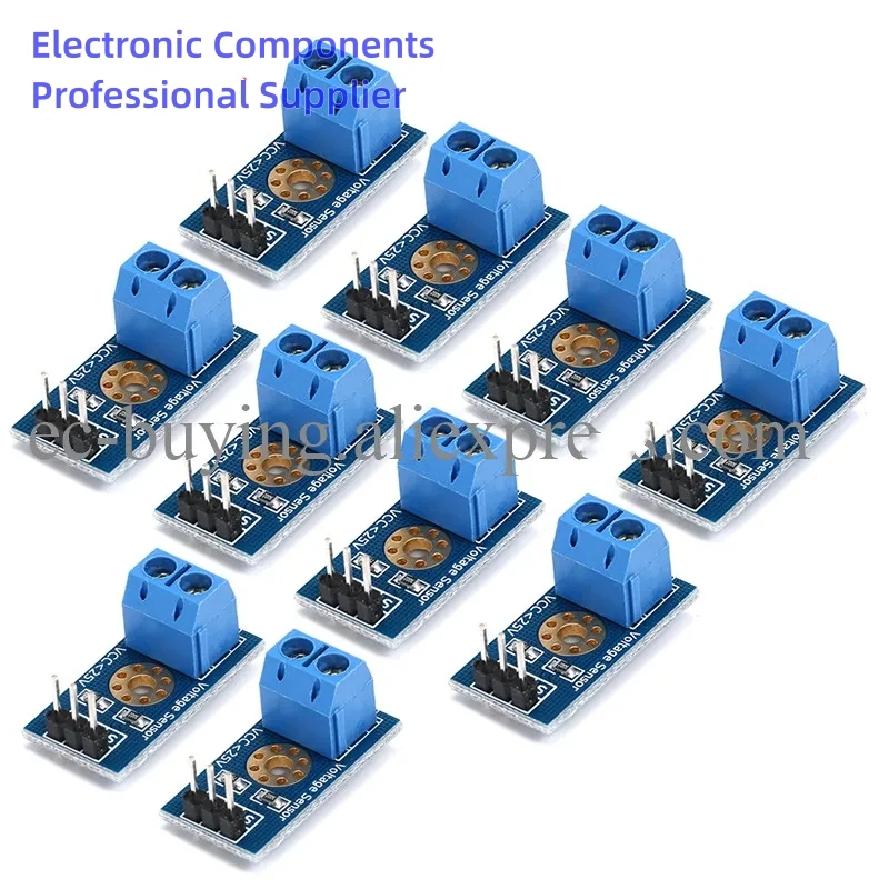 10pcs/1pc Smart Electronics DC 0-25V Standard Voltage Sensor Module Test Electronic Bricks Smart Robot for arduino Diy Kit