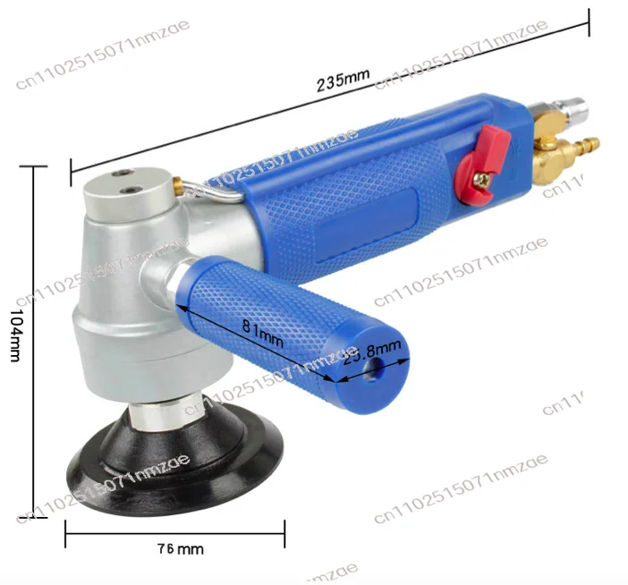 3-inch Air Sander Wet Polisher - 4500 RPM Pneumatic Grinding Machine for Wet/Dry Polishing