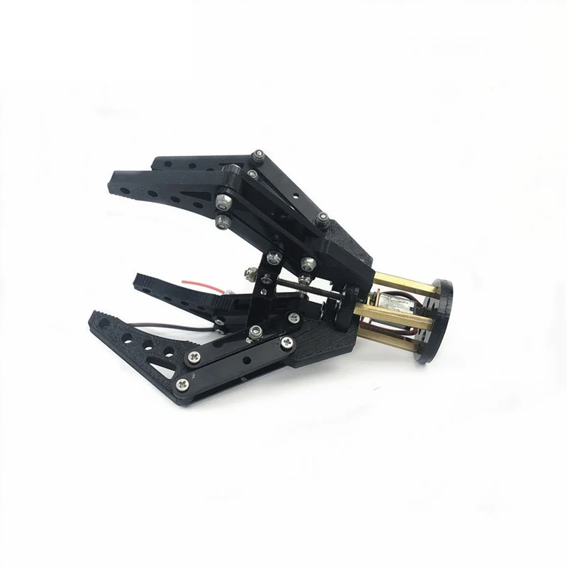 Braçadeira de braço mecânica impressa 3D, Garra do robô, N20 Motor Clip, Garra acrílica para Drone, Kit DIY Garra, 4 dedos