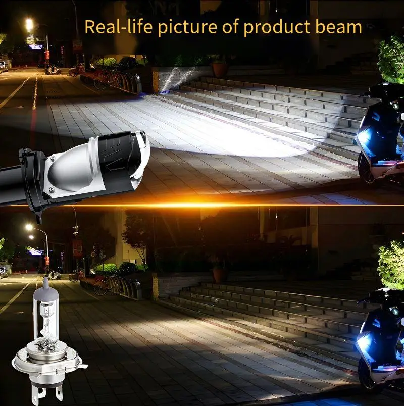 

H4 LED Headlight Bulbs Hi Lo Beam 12V 30W 6000K Direct Plug for Car Motorcycle