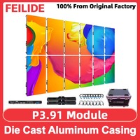 Outdoor P3.91 Full Color LED Display Screen Large Screen SMD LED Video Wall HD RGB Illuminated Sign Advertising Screen 50*100cm